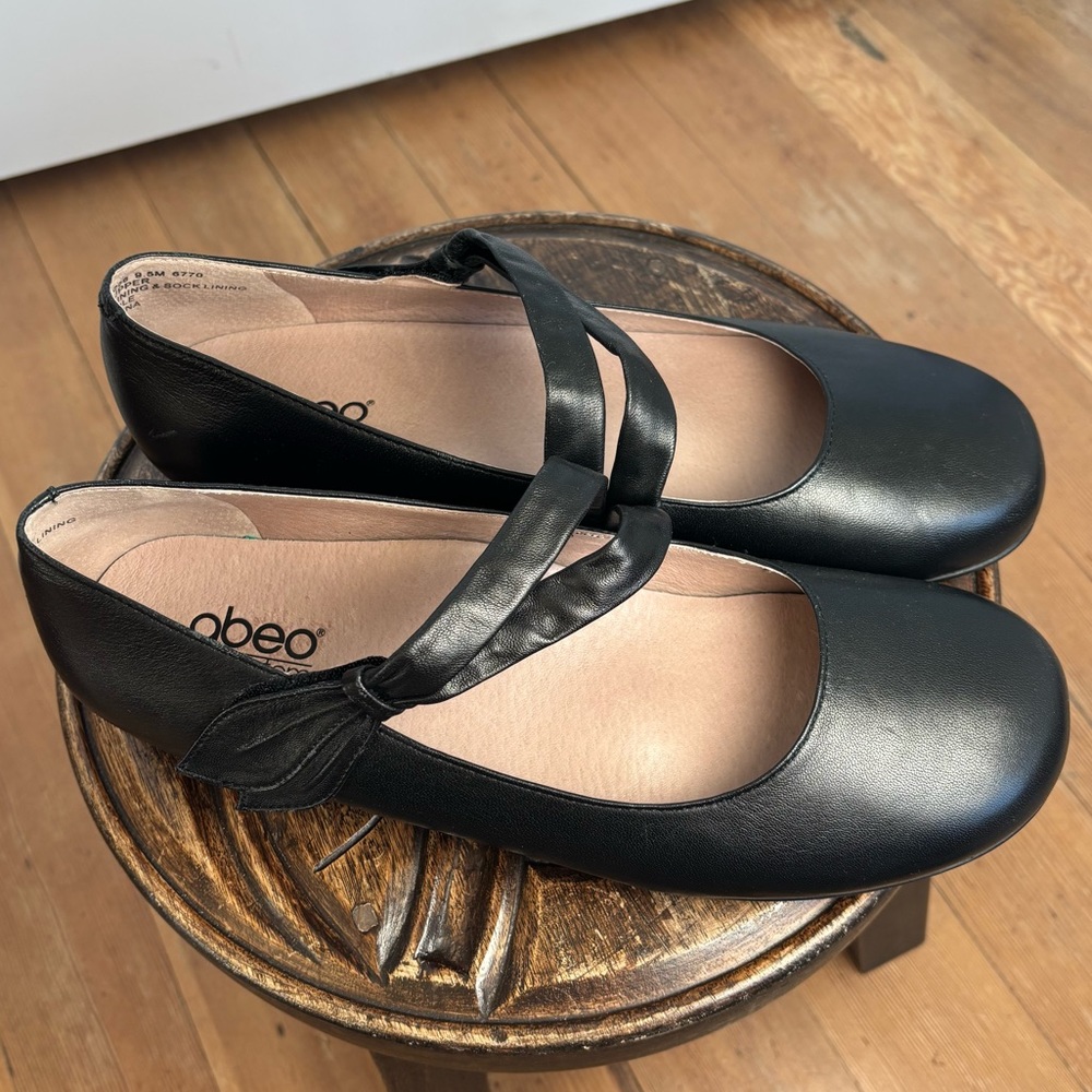 Abeo Bio System Leather Talia Mary Jane Shoes SZ 9.5